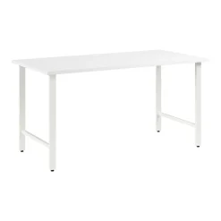 Bush Business Furniture Hustle 60"W Computer Desk with Metal Legs, White (HUD160WH)