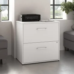 Bush Business Furniture Hustle 2 Drawer Lateral File Cabinet, White (HUF130WH)
