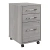 Bush Business Furniture Hustle 3 Drawer Mobile File Cabinet, Platinum Gray (HUF116PG)
