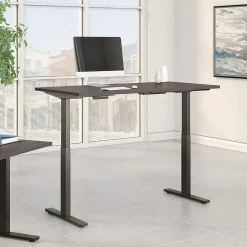 Bush Business Furniture Move 60 Series 60"W Electric Height Adjustable Standing Desk, Storm Gray (M6S6030SGBK)
