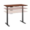 Bush Business Furniture Move 60 Series 48"W Electric Height Adjustable Standing Desk, Hansen Cherry (M6S4824HCBK)