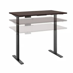 Bush Business Furniture Move 60 Series 48"W Electric Height Adjustable Standing Desk, Mocha Cherry (M6S4824MRBK)