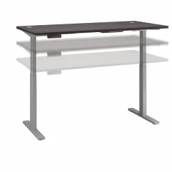 Bush Business Furniture Move 60 Series 72"W Electric Height Adjustable Standing Desk, Storm Gray (M6S7230SGSK)