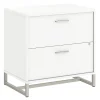 Bush Business Furniture Method 2 Drawer Lateral File Cabinet, White (KI70204SU)
