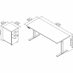 Bush Business Furniture Move 60 Series 72