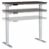 Bush Business Furniture Move 40 Series 48"W Electric Adjustable Standing Desk, Storm Gray/Cool Gray Metallic (M4S4824SGSK)