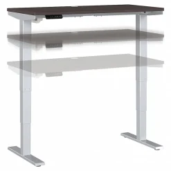 Bush Business Furniture Move 40 Series 48"W Electric Adjustable Standing Desk, Storm Gray/Cool Gray Metallic (M4S4824SGSK)