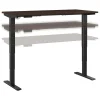 Bush Business Furniture Move 40 Series 60"W Electric Height Adjustable Standing Desk, Black Walnut/Black (M4S6030BWBK)