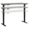 Bush Business Furniture Move 40 Series 60"W Electric Height Adjustable Standing Desk, Platinum Gray/Black (M4S6030PGBK)