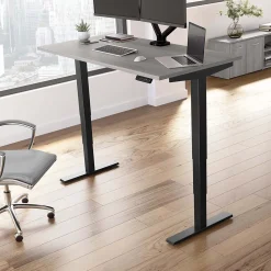 Bush Business Furniture Move 40 Series 60"W Electric Height Adjustable Standing Desk, Platinum Gray/Black (M4S6030PGBK)