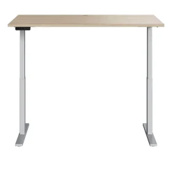 Bush Business Furniture Move 60 Series 60"W Electric Adjustable Standing Desk, Natural Elm/Cool Gray Metallic (M6S6030NESK)
