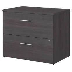 Bush Business Furniture Office 500 2-Drawer Lateral File Cabinet, Locking, Letter/Legal, Storm Gray, 35.67" (OFF136SGSU)