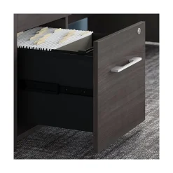 Bush Business Furniture Office 500 16W 2-Drawer Flat File Cabinet, Storm Gray (OFF216SGSU)