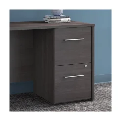 Bush Business Furniture Office 500 16W 2-Drawer Flat File Cabinet, Storm Gray (OFF216SGSU)