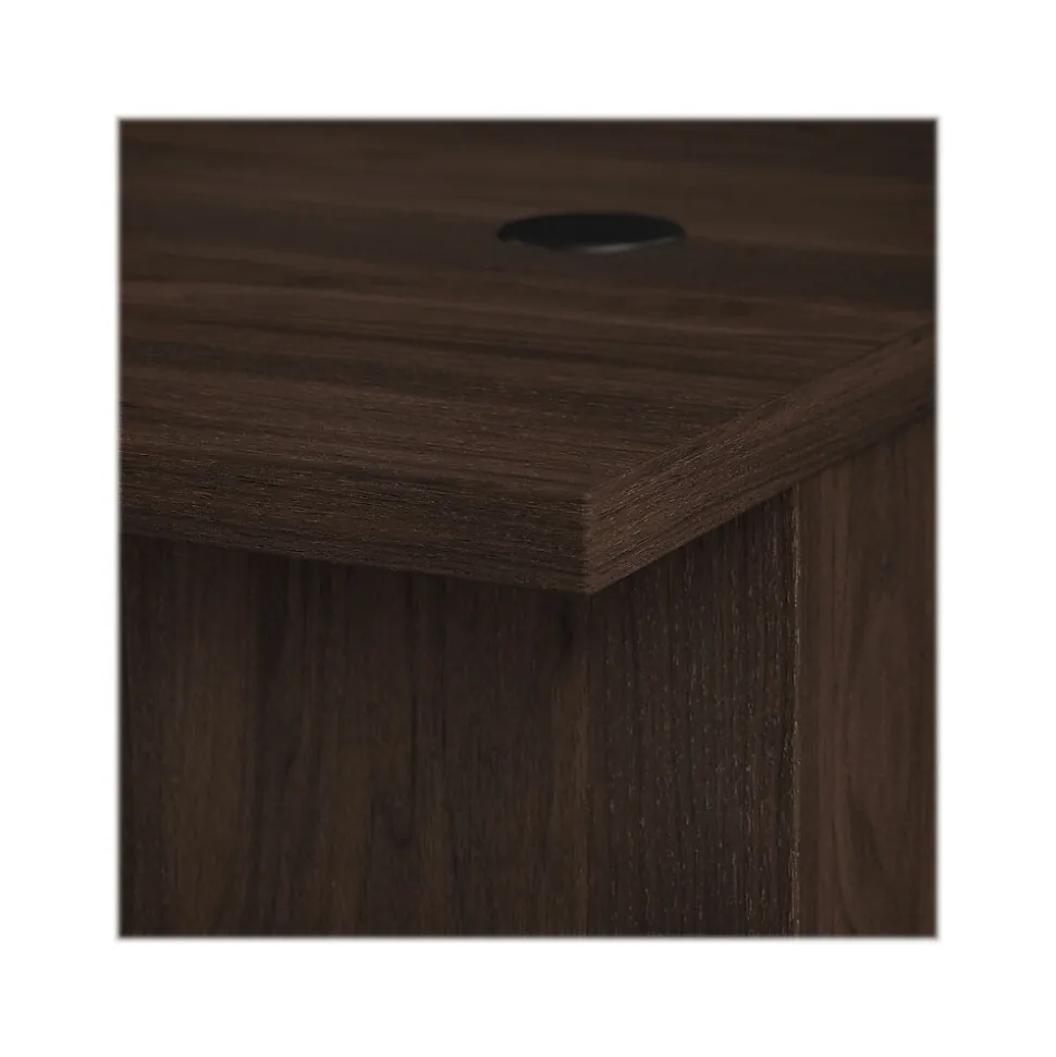 Bush Business Furniture Office 500 72"W U Shaped Executive Desk with Drawers, Black Walnut (OF5002BWSU)