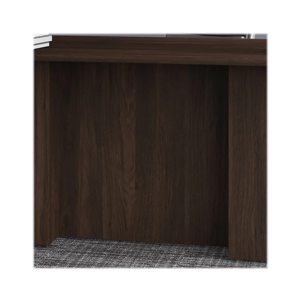 Bush Business Furniture Office 500 72"W U Shaped Executive Desk with Drawers, Black Walnut (OF5002BWSU)