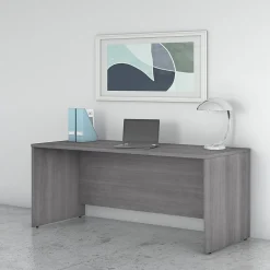 Bush Business Furniture Studio C 72"W Office Desk, Platinum Gray (SCD272PG)