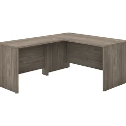 Bush Business Furniture Studio C 60"W L Shaped Desk with 42W Return, Modern Hickory (STC050MH)