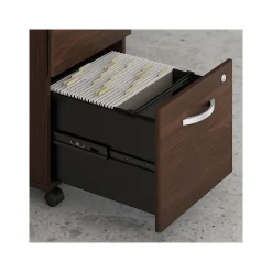 Bush Business Furniture Studio C 2-Drawer Mobile Vertical File Cabinet, Letter/Legal Size, Lockable, Black Walnut (SCF116BWSU)