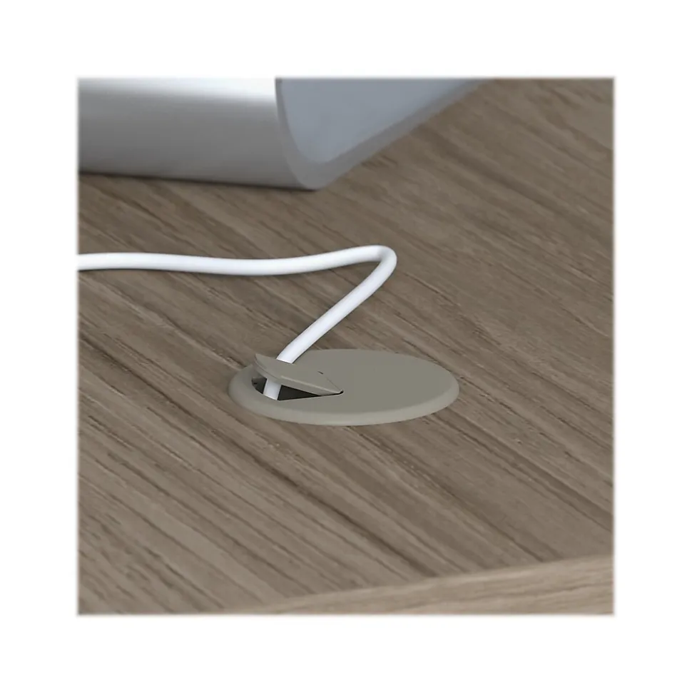 Bush Business Furniture Studio C 72"W U Shaped Desk with Mobile File Cabinet, Modern Hickory (STC004MHSU)