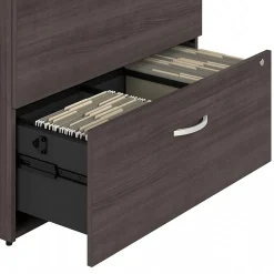 Bush Business Furniture Studio A 2-Drawer Lateral File Cabinet, Locking, Letter/Legal, Storm Gray, 36