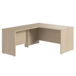 Bush Business Furniture Studio C 60"W L Shaped Desk with Return, Natural Elm (STC050NE)
