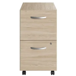 Bush Business Furniture Studio C 2 Drawer Mobile File Cabinet, Natural Elm (SCF116NESU)