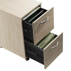 Bush Business Furniture Studio C 2 Drawer Mobile File Cabinet, Natural Elm (SCF116NESU)