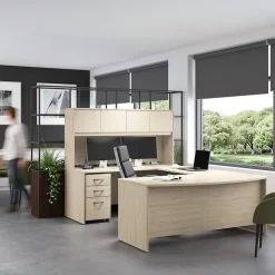 Bush Business Furniture Studio C 3 Drawer Mobile File Cabinet, Natural Elm (SCF216NESU)