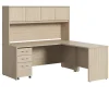 Bush Business Furniture Studio C 72"W L Shaped Desk with Hutch and Mobile File Cabinet, Natural Elm (STC006NESU)