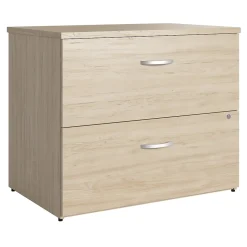 Bush Business Furniture Studio C 2 Drawer Lateral File Cabinet, Natural Elm (SCF136NESU)