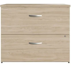 Bush Business Furniture Studio C 2 Drawer Lateral File Cabinet, Natural Elm (SCF136NESU)