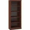 Bush Business Furniture Saratoga 72"H 5-Shelf Bookcase with Adjustable Shelves, Harvest Cherry (W1615C-03)