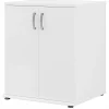 Bush Business Furniture Universal 34" Floor Storage Cabinet with 2 Shelves, White (UNS128WH)