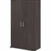 Bush Business Furniture Universal 62" Tall Storage Cabinet with Doors and 5 Shelves, Storm Gray (UNS136SGK)
