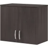 Bush Business Furniture Universal 24" Wall Cabinet with Doors and 2 Shelves, Storm Gray (UNS428SG)
