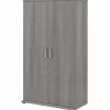 Bush Business Furniture Universal 62" Tall Storage Cabinet with Doors and 5 Shelves, Platinum Gray (UNS136PGK)