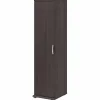 Bush Business Furniture Universal 62" Tall Narrow Storage Cabinet with Door and 3 Shelves, Storm Gray (UNS116SG)