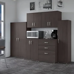 Bush Business Furniture Universal 62" 6-Piece Modular Storage Set with 14 Shelves, Storm Gray (UNS002SG)