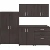 Bush Business Furniture Universal 62" 5-Piece Modular Storage Set with 11 Shelves, Storm Gray (UNS003SG)