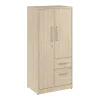 Bush Business Furniture Vista Wardrobe Cabinet with Drawers, Natural Elm (VSS130NEK)