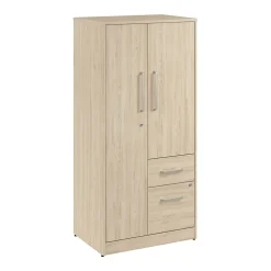 Bush Business Furniture Vista Wardrobe Cabinet with Drawers, Natural Elm (VSS130NEK)