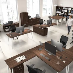 Bush Business Furniture Vista Tall 5 Shelf Bookcase, Black Walnut (VSB12453-Z)