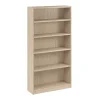 Bush Business Furniture Vista Tall 5 Shelf Bookcase, Natural Elm (VSB12479-Z)
