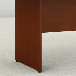 Bush Business Furniture 72W x 36D Boat Shaped Conference Table with Wood Base, Hansen Cherry (99TB7236HC)