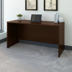 Bush Business Furniture Westfield 60"W Credenza Desk, Mocha Cherry (WC12961)