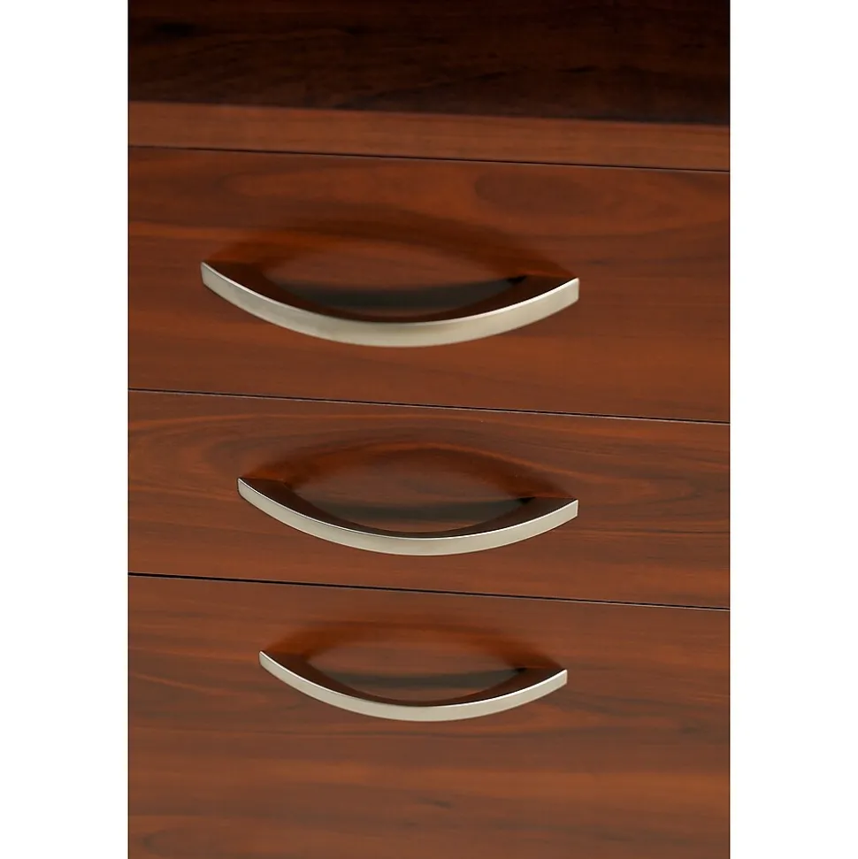 Bush Business Furniture Westfield 72W L Shaped Desk with 48W Return and Mobile File Cabinet, Hansen Cherry (SRC001HCSU)