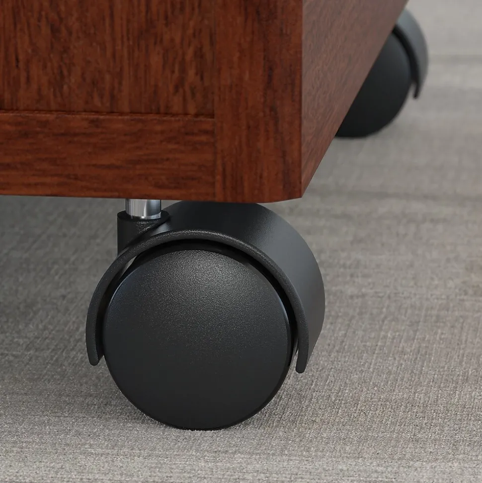 Bush Business Furniture Westfield 72W L Shaped Desk with 48W Return and Mobile File Cabinet, Mahogany (SRC001MASU)