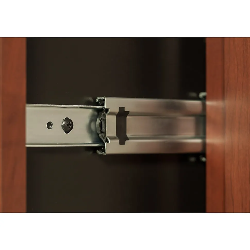 Bush Business Furniture Westfield Bow Front Right Handed U Shaped Desk with Lateral File Cabinet, Hansen Cherry (SRC019HCRSU)