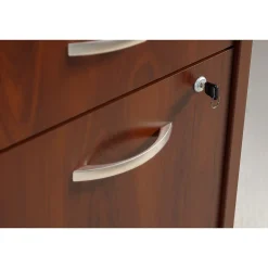 Bush Business Furniture Westfield 60W x 24D Office Desk with Mobile File Cabinet, Hansen Cherry (SRC025HCSU)